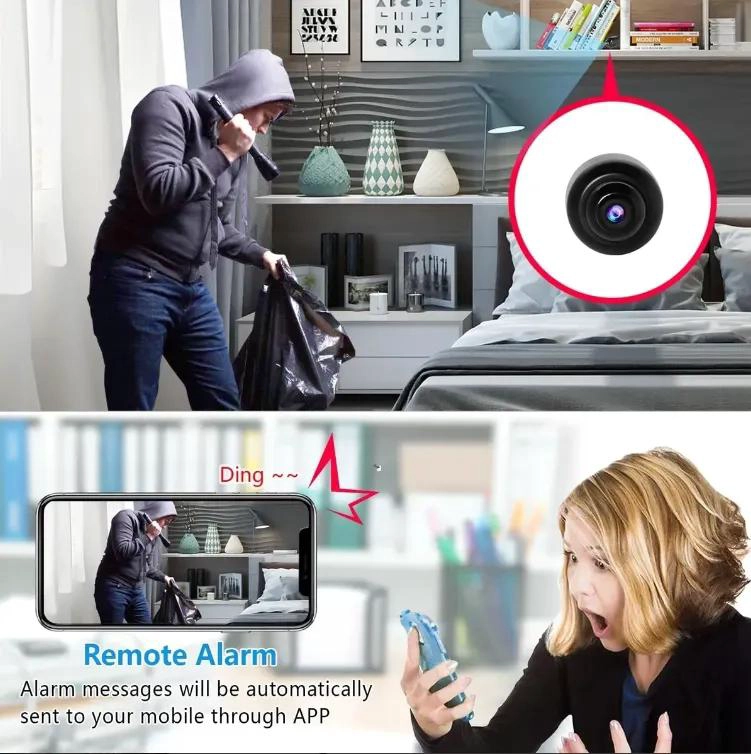 CAMARA INALAMBRICA COMPACTA CON VISION HD PARA SEGURIDAD - 7