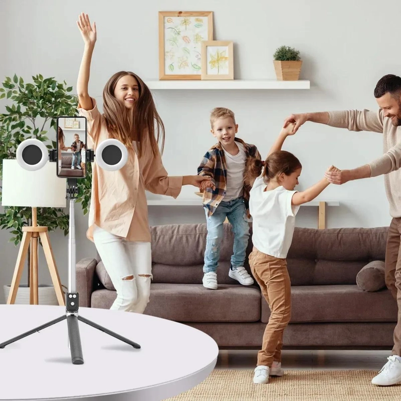 TRIPODE CON LUZ LED Y CONTROL REMOTO PARA TELE FONOS - 5