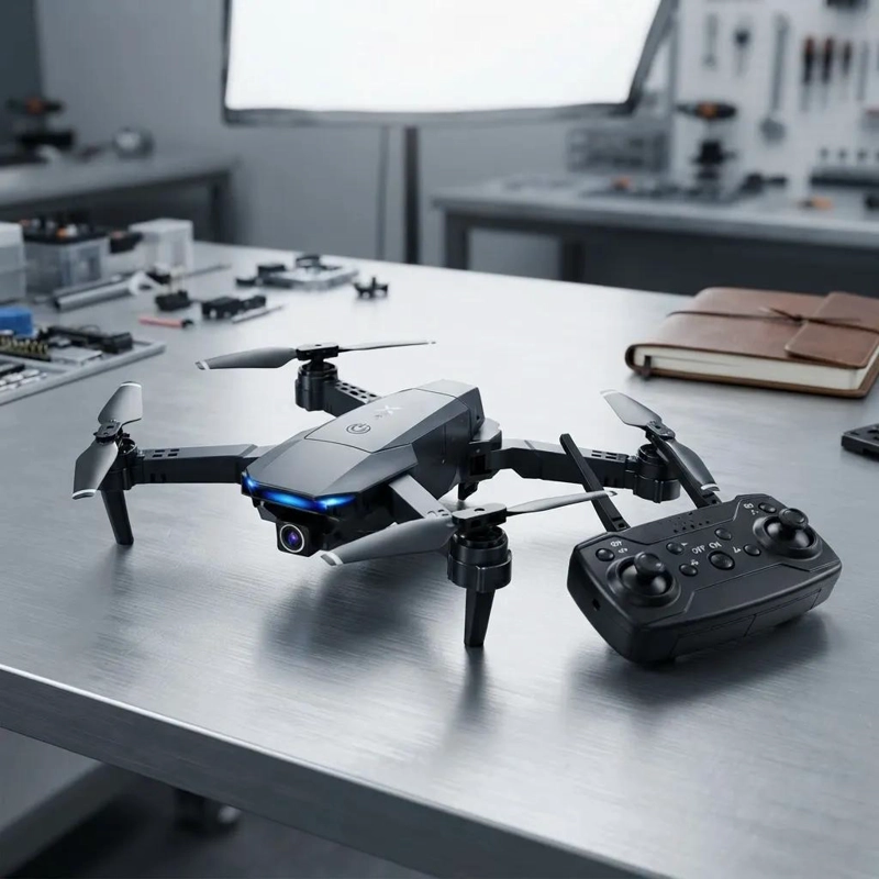 DRONE PLEGABLE DOBLE CAMARA 4K ULTRA HD PARA CAPTURA AE REA - 4