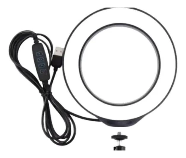 ARO DE LUZ LED REGULABLE CON TRIPODE Y SOPORTE PARA CELULAR - 2