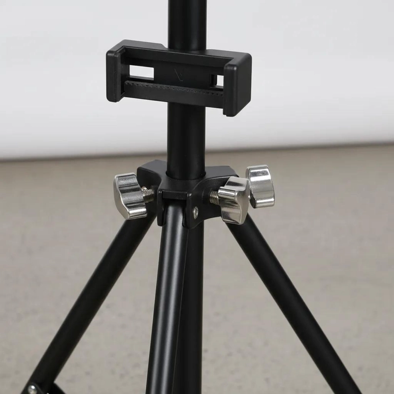 ARO DE LUZ LED REGULABLE CON TRIPODE Y SOPORTE PARA CELULAR - 4