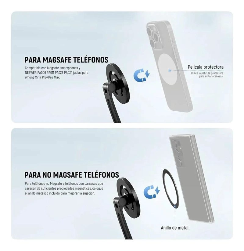 SOPORTE DE CUELLO MAGNE TICO PARA CAMARAS Y SMARTPHONES - 2