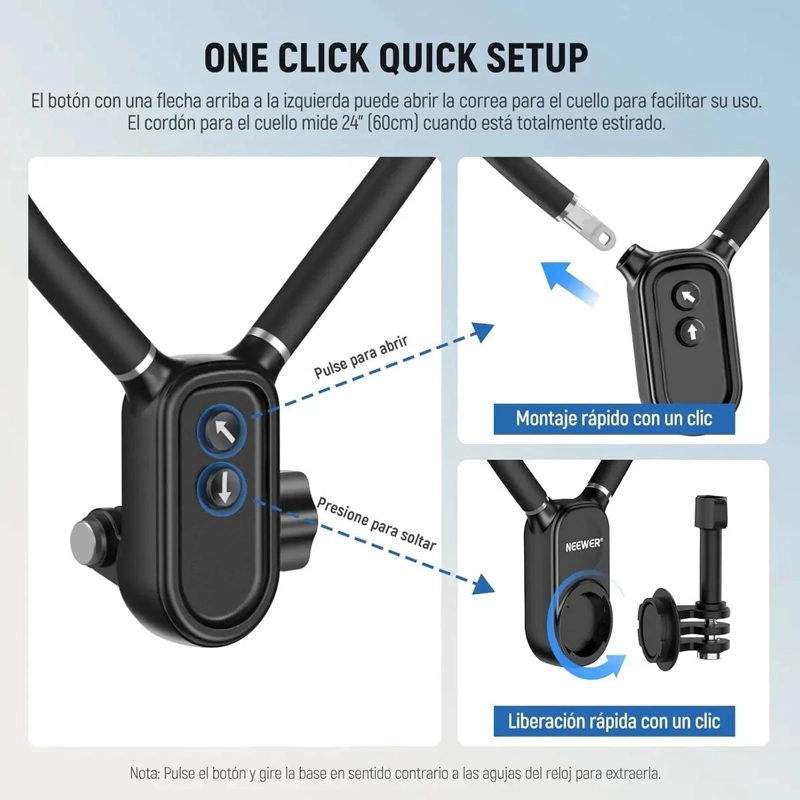 SOPORTE DE CUELLO MAGNE TICO PARA CAMARAS Y SMARTPHONES - 6