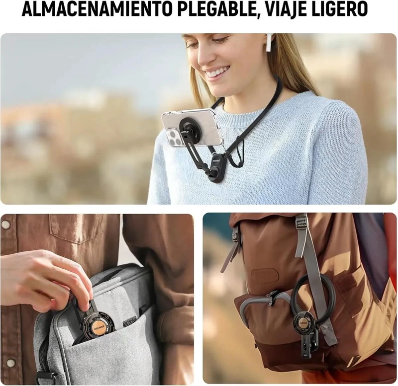 SOPORTE DE CUELLO MAGNE TICO PARA CAMARAS Y SMARTPHONES - 7
