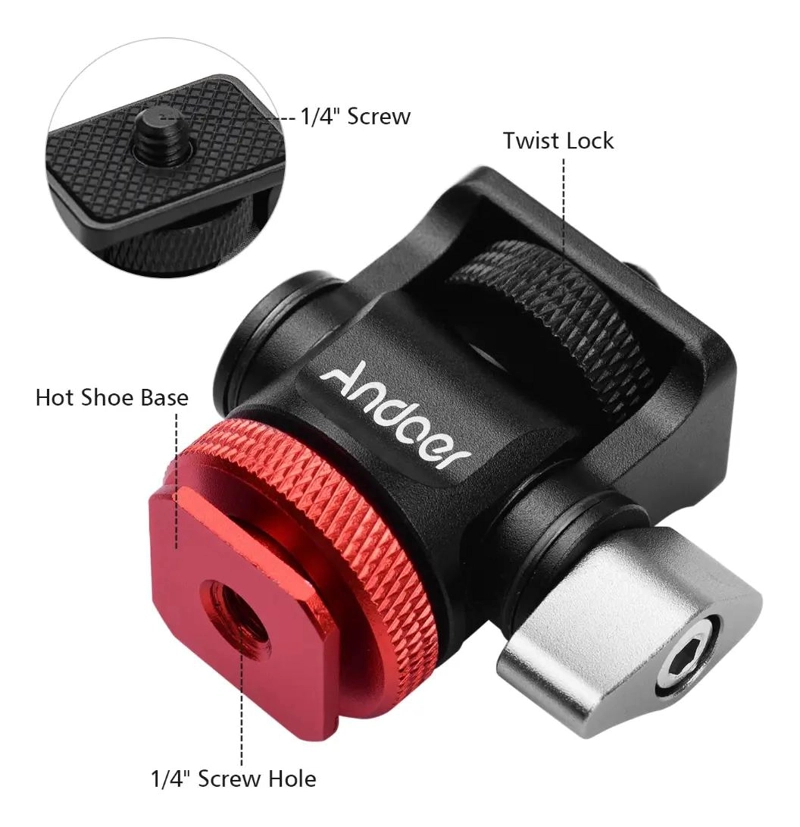 ADAPTADOR DE SOPORTE PARA CAMARA CON ROSCA DE 1/4 - 2
