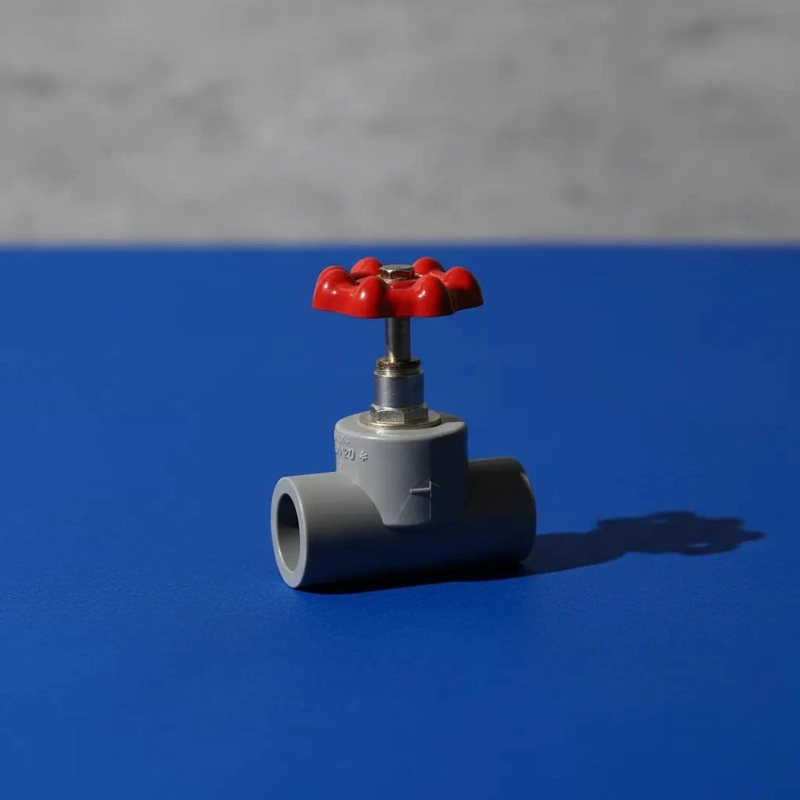 LLAVE DE PASO PPR 20MM CON MANILLA ROJA PACK DE 6 UNIDADES - 5