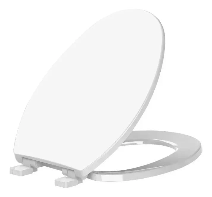 ASIENTO DE INODORO ELONGADO BLANCO CON ANTIDESLIZANTE - 3
