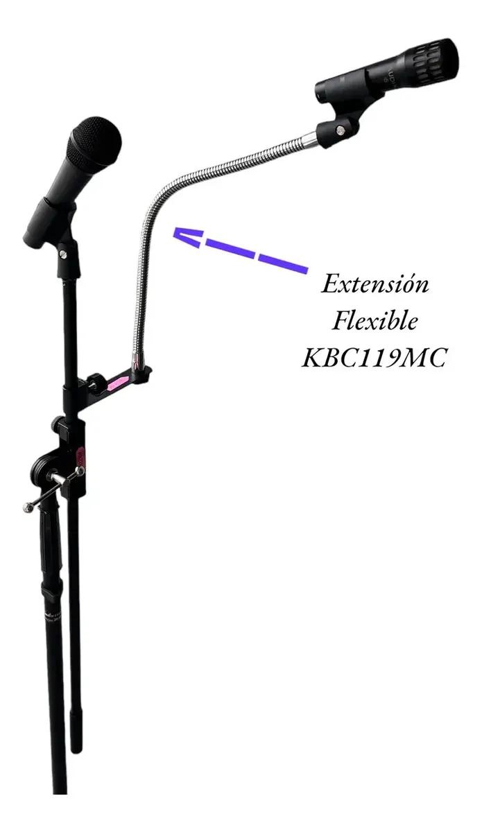 SOPORTE ATRIL MICROFONO FLEXIBLE CROMADO RESISTENTE Y AJUSTABLE - 3