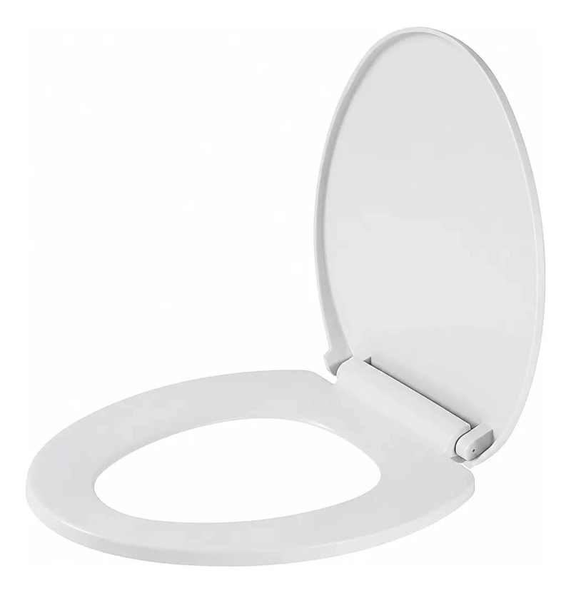 ASIENTO Y TAPA DE WC CON CIERRE LENTO COLOR BLANCO MODERNO - 1