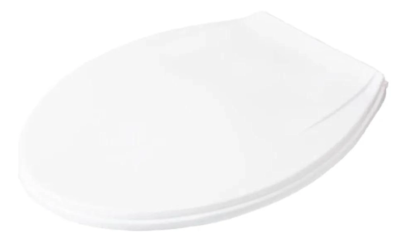 TAPA DE INODORO OVALADA BLANCA PARA BAÑO - 1
