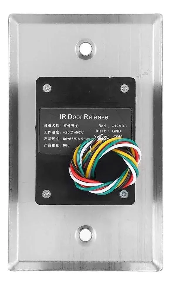 BOTON DE SALIDA DE PUERTA CON LUZ DE FONDO Y SENSOR INFRARROJO - 5