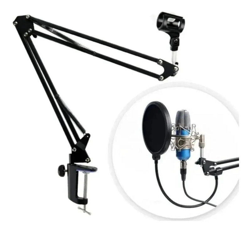 SOPORTE FLEXIBLE PARA MICROFONOS Y CELULARES AJUSTABLE - 1