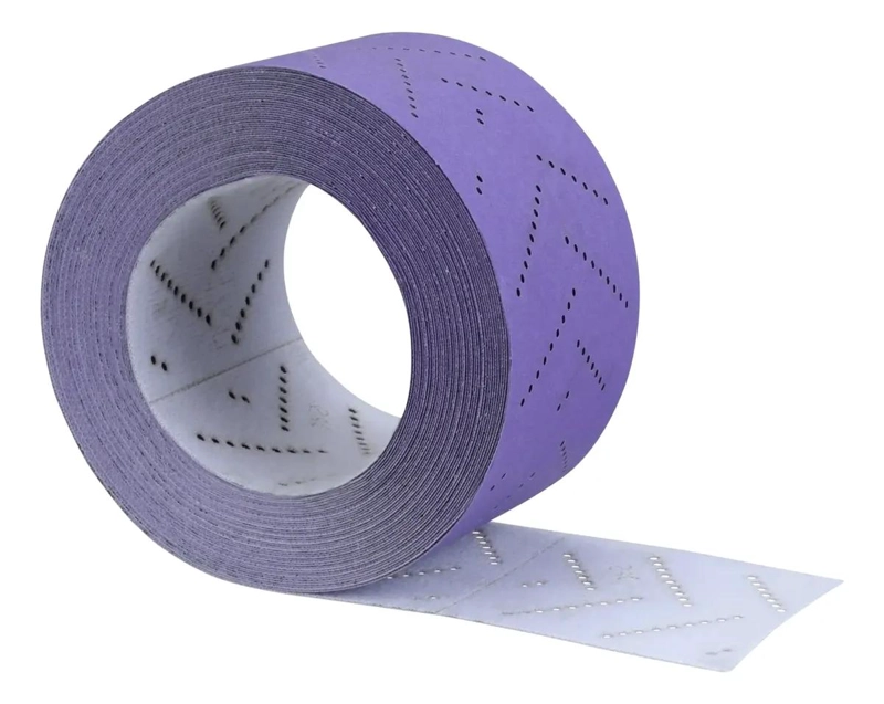ROLLO DE LIJA CERAMICA 70MM X 12MT GRANO 150 CON VELCRO - 2