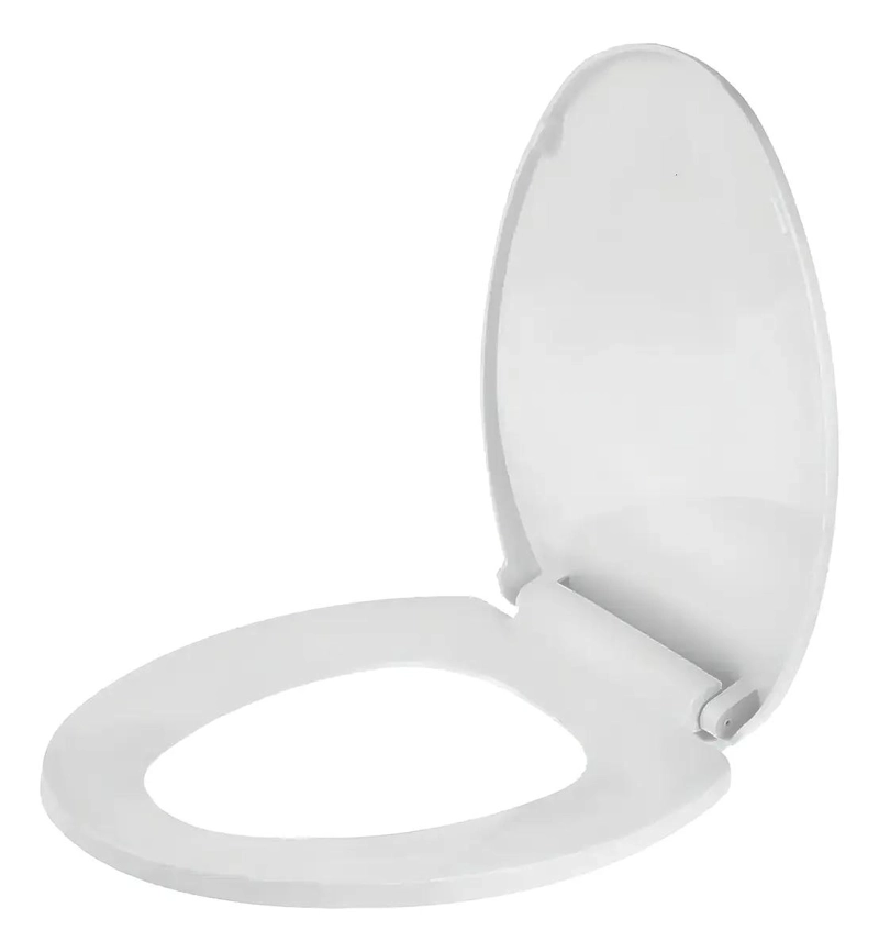 TAPA DE WC CIERRE LENTO BLANCA PARA BAÑO MODERNO - 1