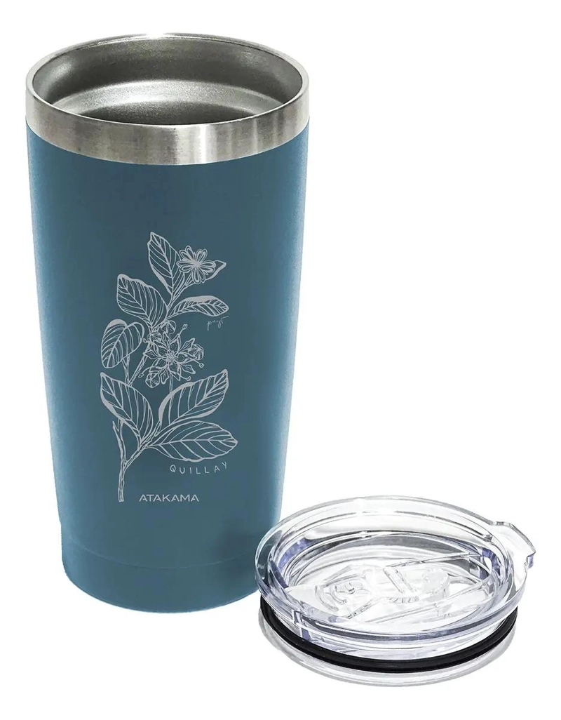 VASO TE RMICO ACERO INOXIDABLE 530 ML COLOR AZUL - 2