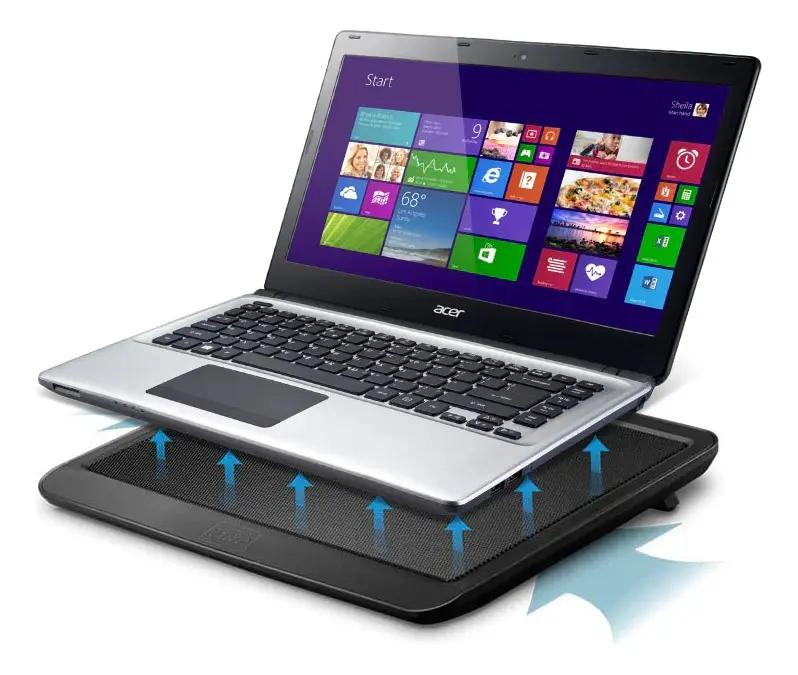 BASE ENFRIADORA PARA NOTEBOOK CON VENTILADORES USB Y SOPORTE ANTIDESLIZANTE - 10