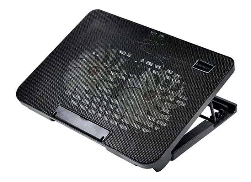 BASE ENFRIADORA PARA NOTEBOOK CON VENTILADORES USB Y SOPORTE ANTIDESLIZANTE - 7