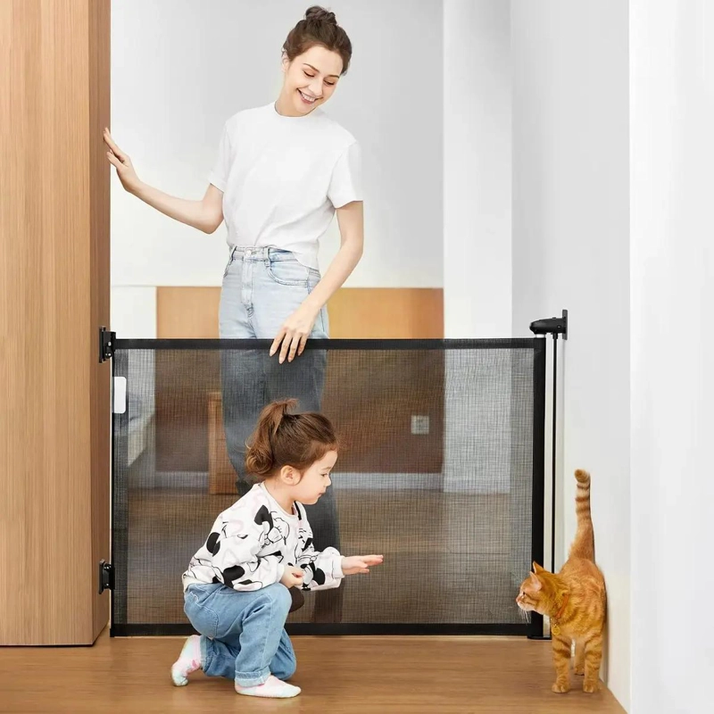 PUERTA DE SEGURIDAD RETRACTIL PARA BEBE S Y MASCOTAS DE 1.8 M - 2
