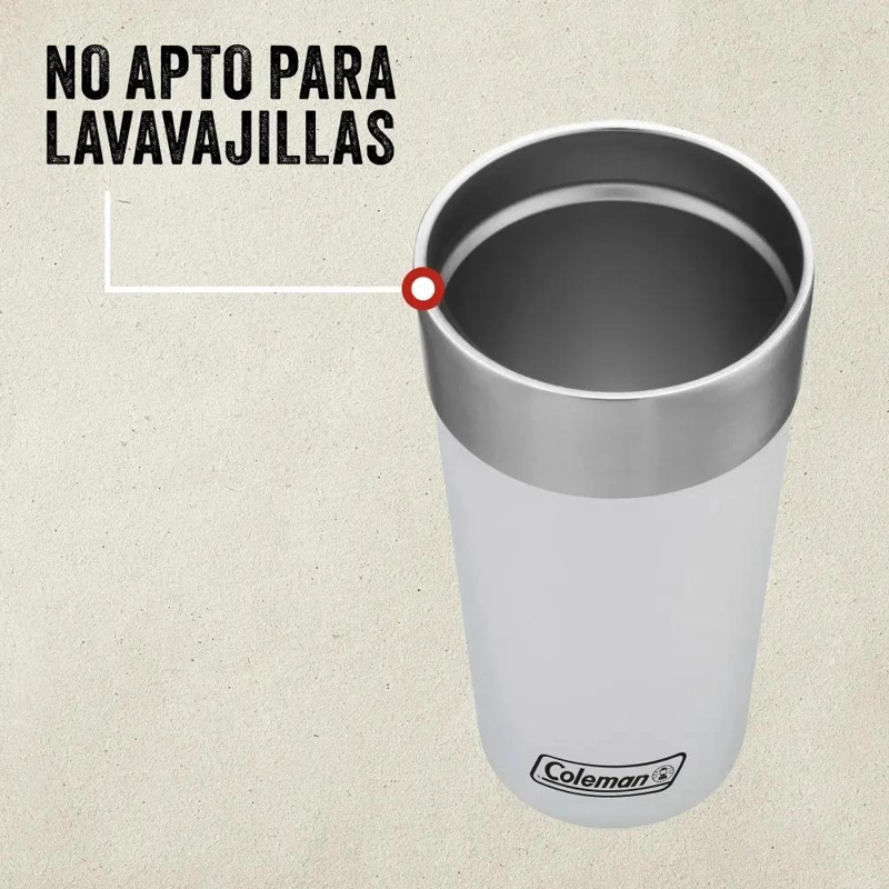VASO TE RMICO ACERO INOXIDABLE 600ML PARA BEBIDAS - 5