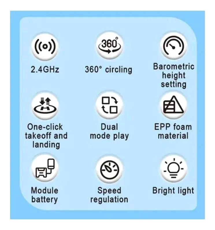 DRONE ESPUMA PLANEADOR CONTROL REMOTO PARA ADULTOS - 6