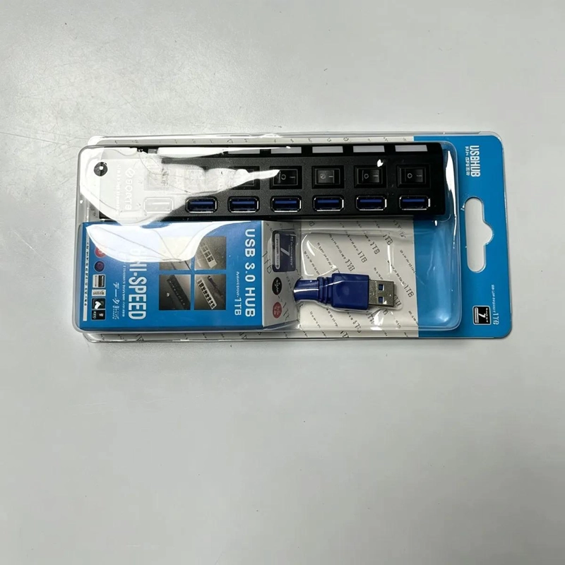 CONCENTRADOR USB 3.0 DE 7 PUERTOS CON INTERRUPTORES LED - 4