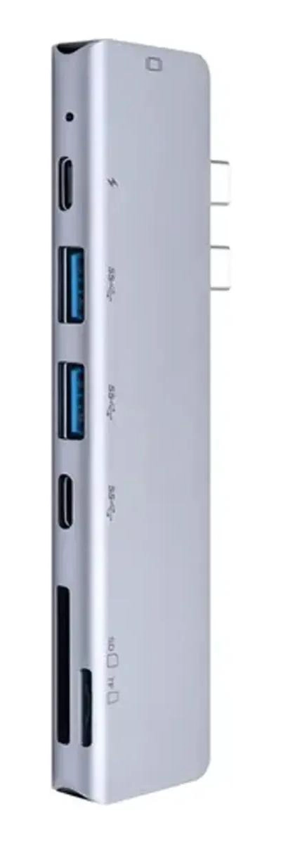 ADAPTADOR MULTIFUNCIONAL USB TIPO C CON 7 PUERTOS - 2