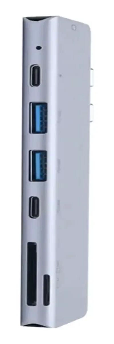 ADAPTADOR MULTIFUNCIONAL USB TIPO C CON 7 PUERTOS - 5