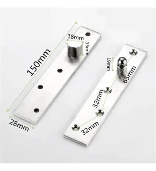 BISAGRAS OCULTAS DE ACERO INOXIDABLE 15CM PARA PUERTAS - 2