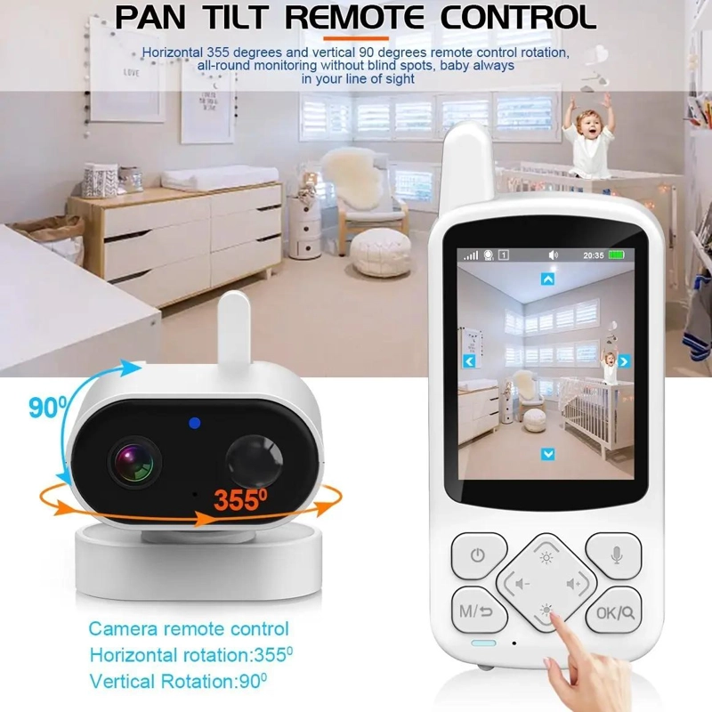 CAMARA DE VIGILANCIA PARA BEBE S Y ANCIANOS CON PANTALLA DE 2.8 PULGADAS - 3