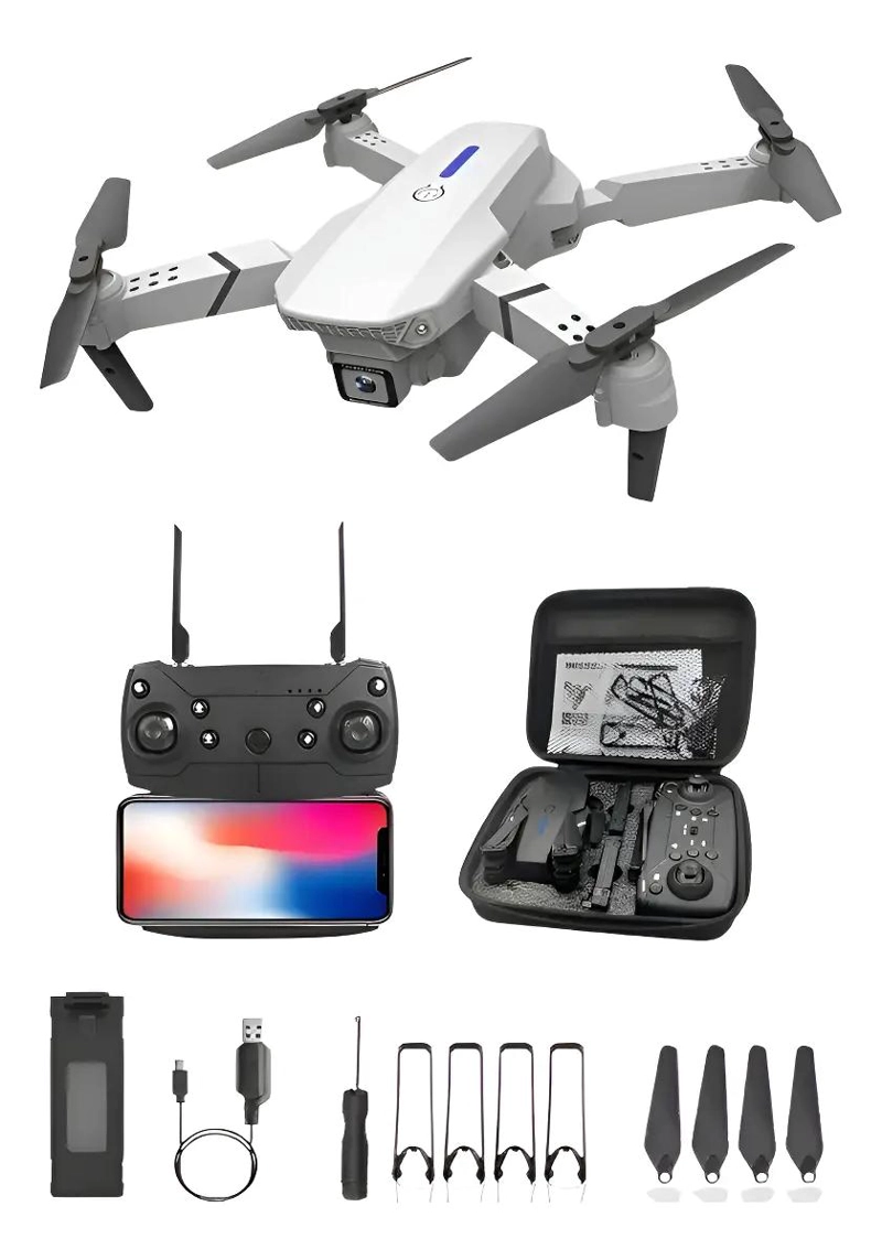 DRON BASICO CON CAMARA DUAL HD PARA PRINCIPIANTES Y NIÑOS - 1