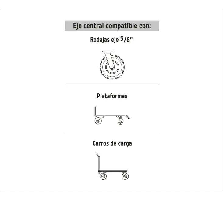 RUEDA DE CARRO IMPONCHABLE DE 8 PULGADAS PARA YEGUA - 3