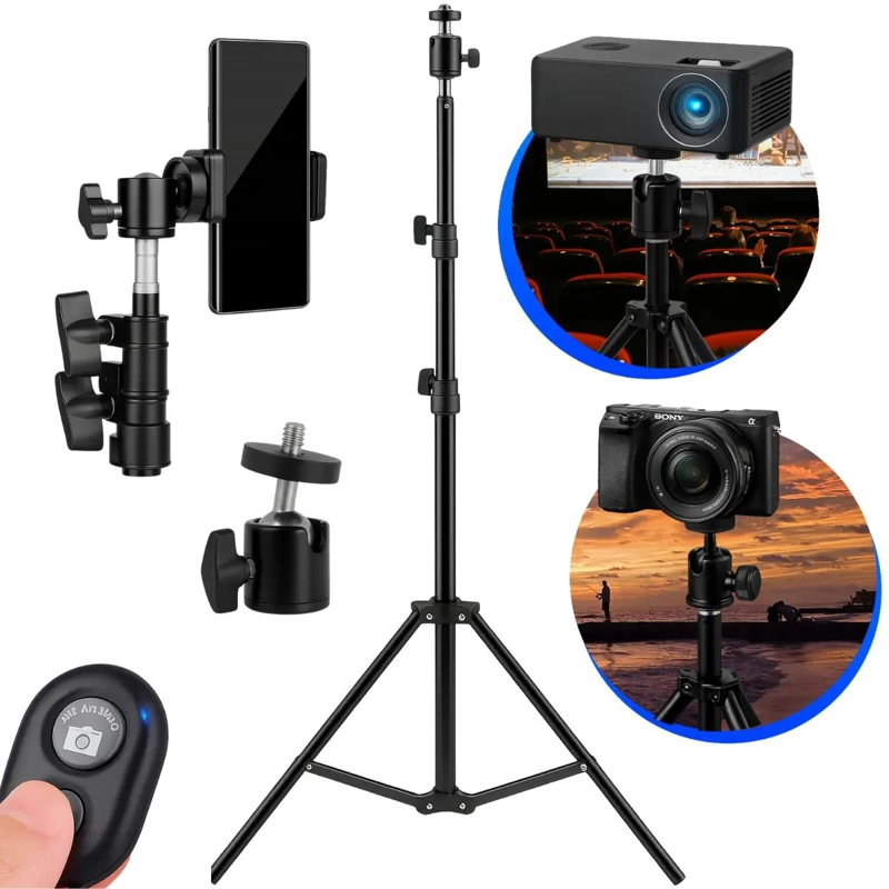 TRIPODE PROFESIONAL AJUSTABLE PARA FOTOGRAFIA Y VIDEO HASTA 2,10 M - 1