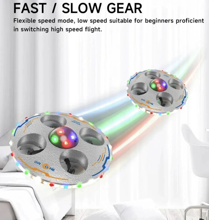 DRONE CONTROL REMOTO CUATRO EJES CON LUZ LED - 2
