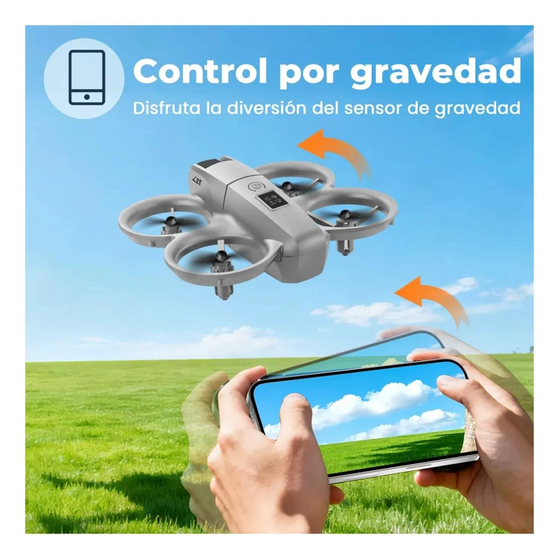 MINI DRONE PLEGABLE FPV 4K CON CAMARA DUAL Y 3 BATERIAS - 5