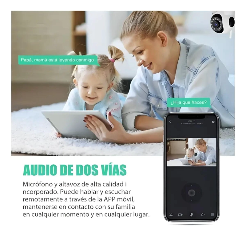 CAMARA DE SEGURIDAD IP INALAMBRICA CON VISION NOCTURNA HD - 9