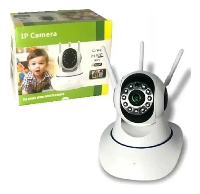 CAMARA WIFI HD MOTORIZADA CON VISION NOCTURNA 355° PARA INTERIOR - 1