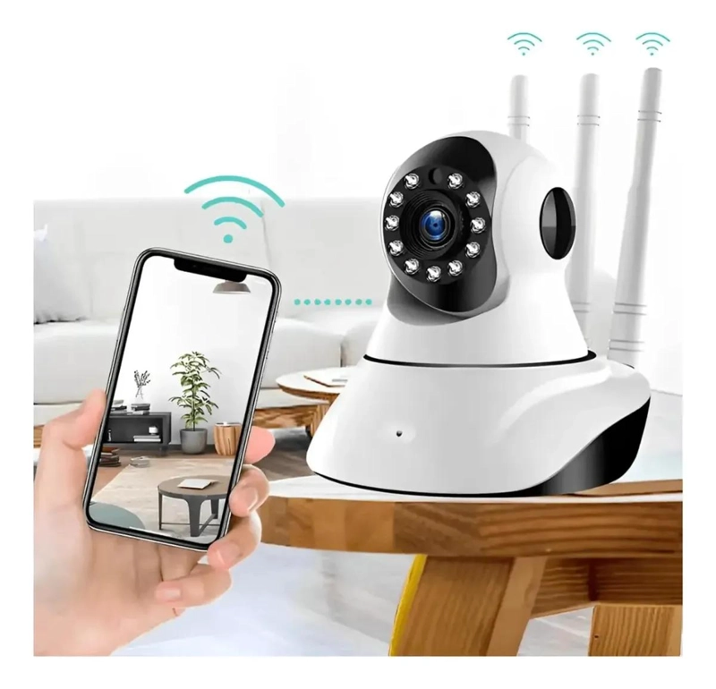 CAMARA WIFI HD MOTORIZADA CON VISION NOCTURNA 355° PARA INTERIOR - 2