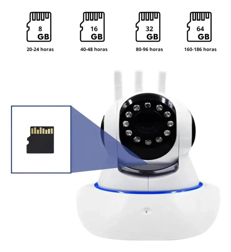 CAMARA WIFI HD MOTORIZADA CON VISION NOCTURNA 355° PARA INTERIOR - 5