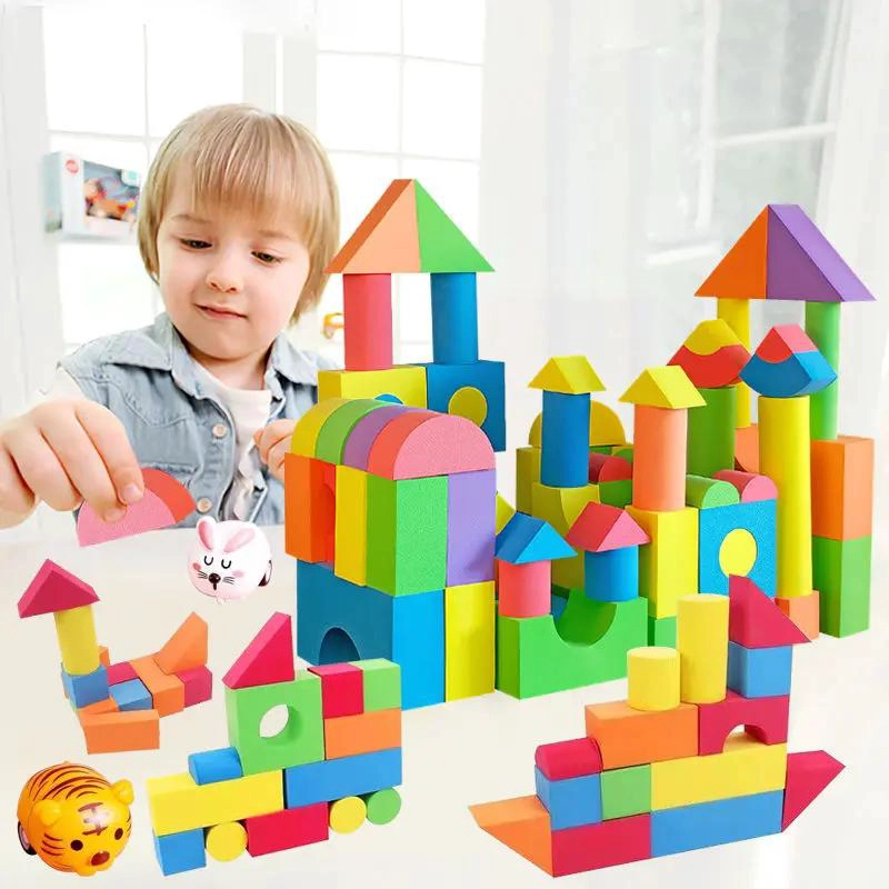 JUEGO DE BLOQUES DE CONSTRUCCION DE ESPUMA PARA NIÑOS - 5