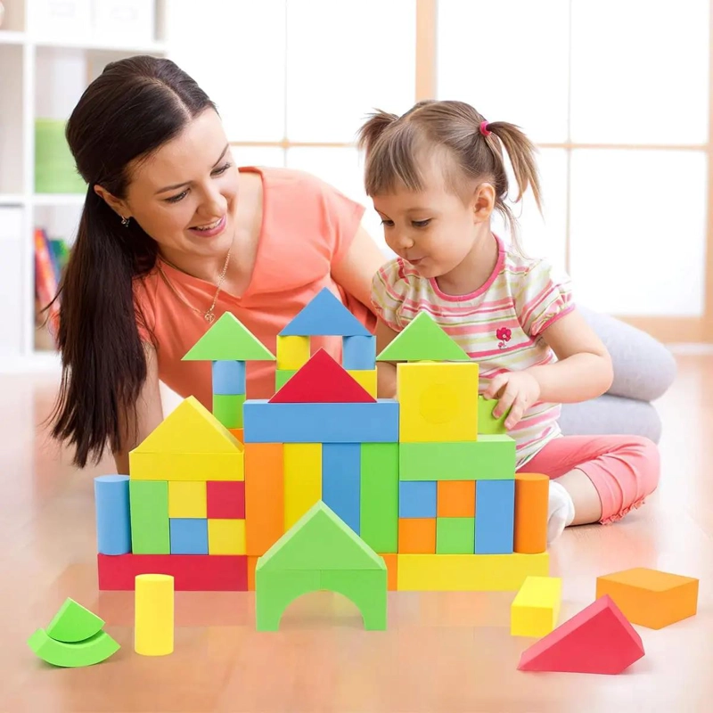 JUEGO DE BLOQUES DE CONSTRUCCION DE ESPUMA PARA NIÑOS - 7