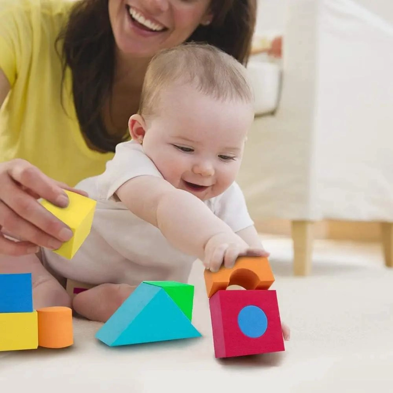 JUEGO DE BLOQUES DE CONSTRUCCION DE ESPUMA PARA NIÑOS - 8