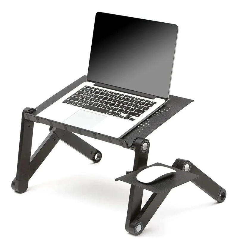 MESA PORTATIL AJUSTABLE CON VENTILADOR PARA LAPTOP Y TABLET - 3