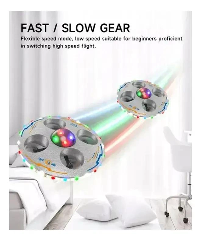 DRONE CONTROL REMOTO CUATRO EJES CON LUZ LED - 1