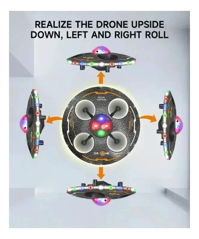 DRONE CONTROL REMOTO CUATRO EJES CON LUZ LED - 4
