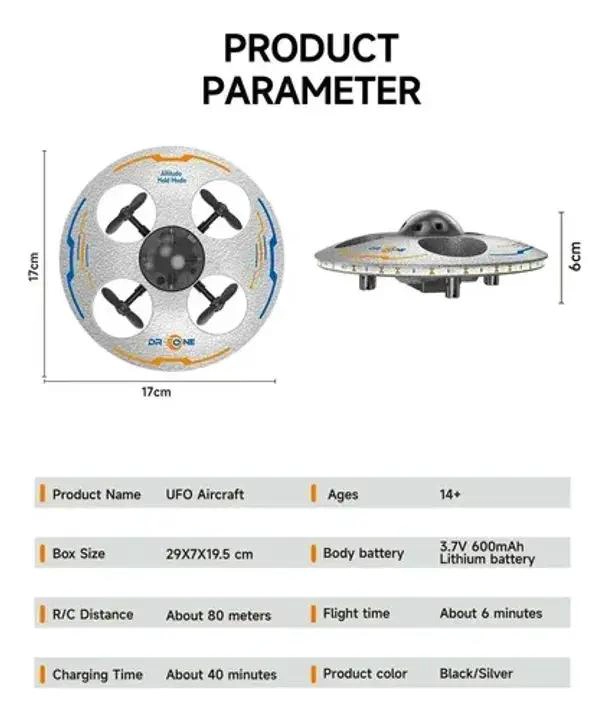 DRONE CONTROL REMOTO CON SENSOR Y LUZ LED - 3