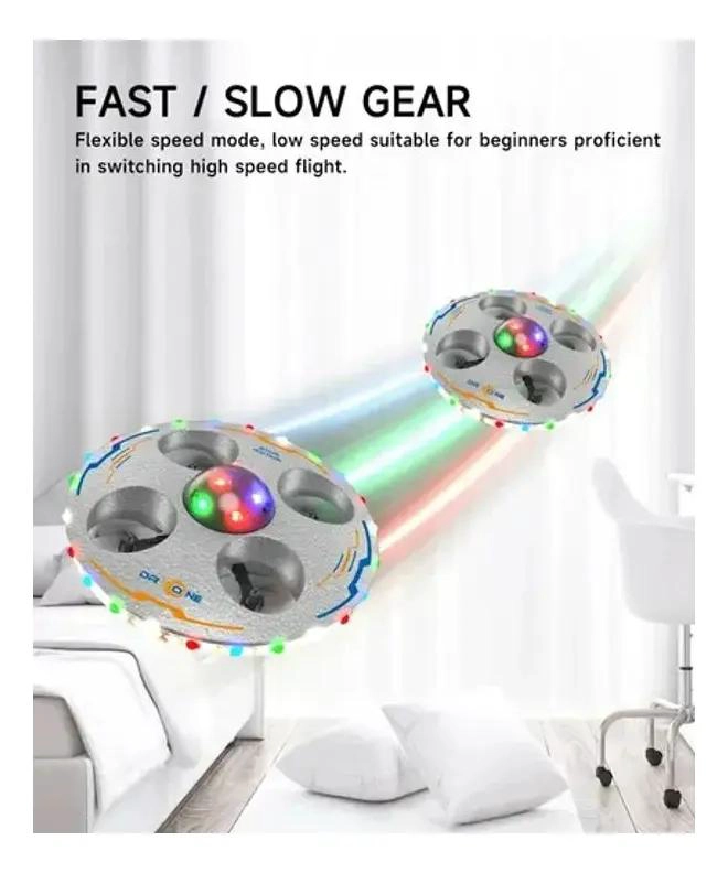 DRONE CONTROL REMOTO CUATRO EJES CON LUZ LED - 1