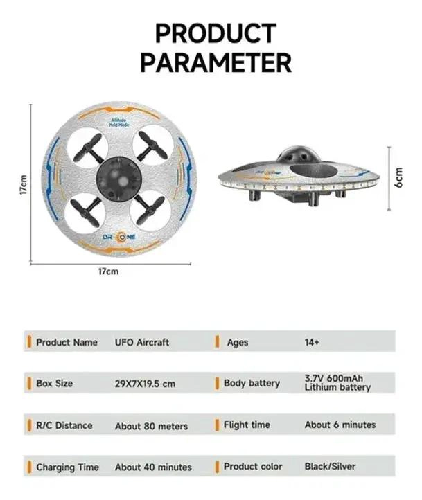 DRONE CONTROL REMOTO CUATRO EJES CON LUZ LED - 3