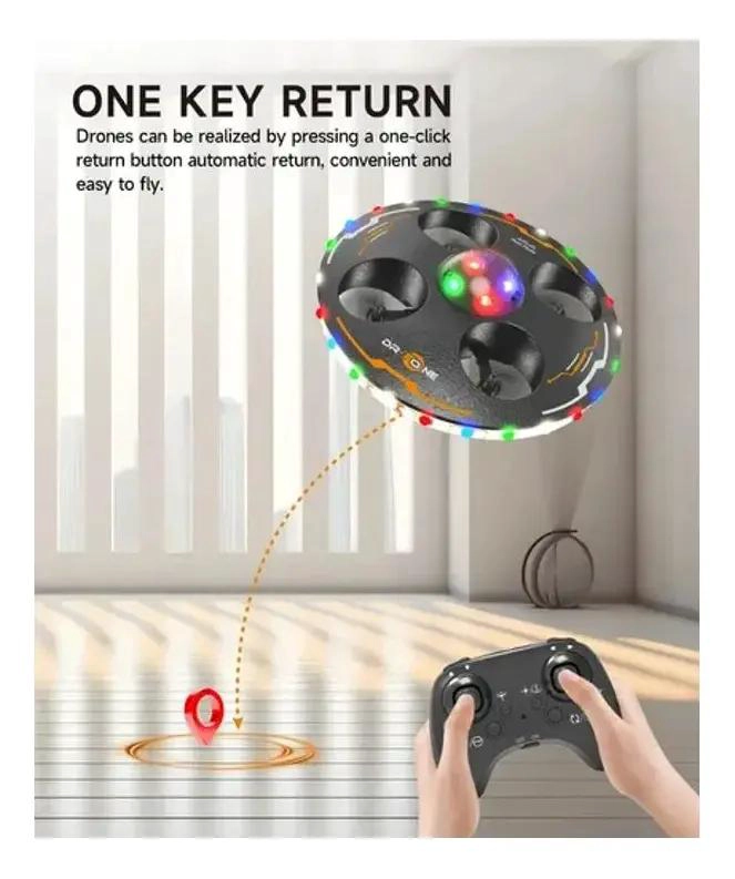 DRONE CONTROL REMOTO CUATRO EJES CON LUZ LED - 4