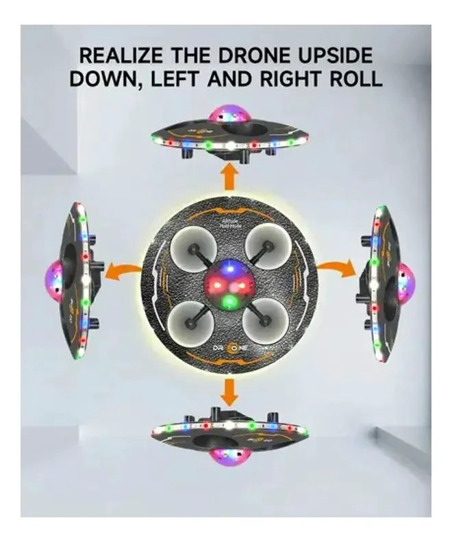 DRONE CONTROL REMOTO CUATRO EJES CON LUZ LED - 5