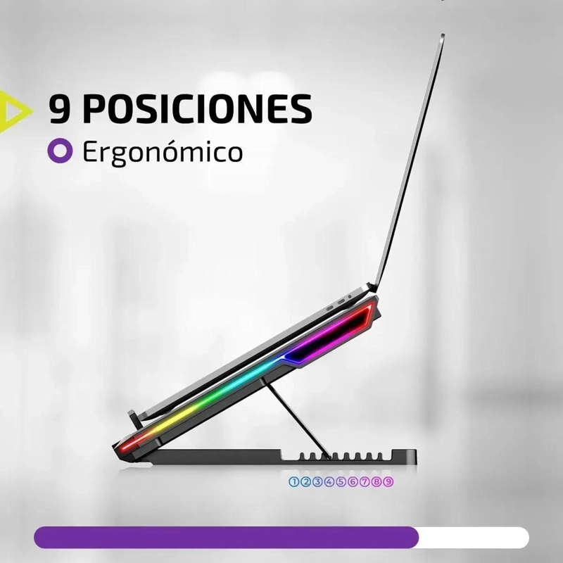 BASE ENFRIADORA AJUSTABLE PARA NOTEBOOKS DE 17 PULGADAS - 3